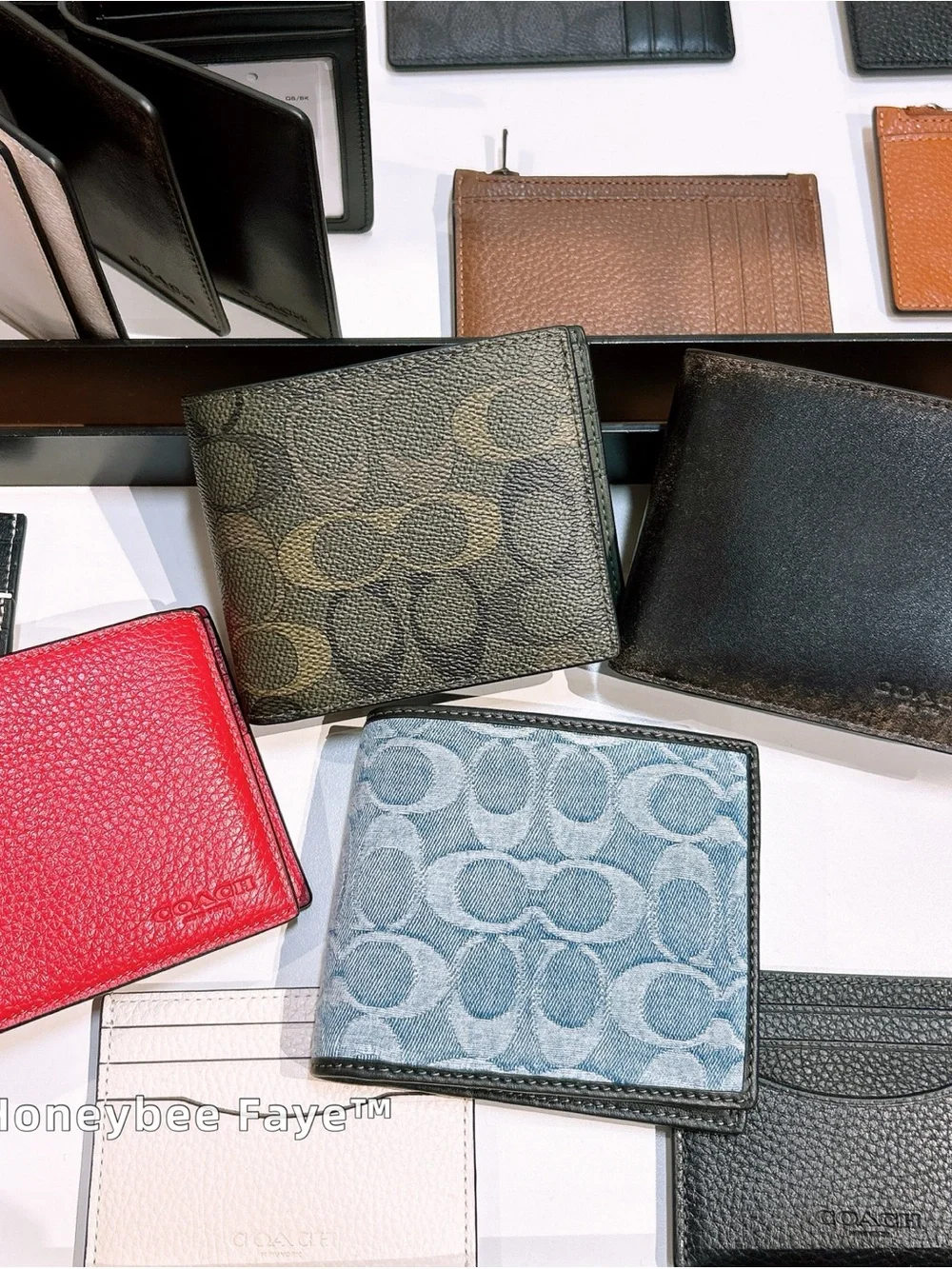 Coach Black Leather Men's 3-In-1 Wallet In Loved Leather ceu74
